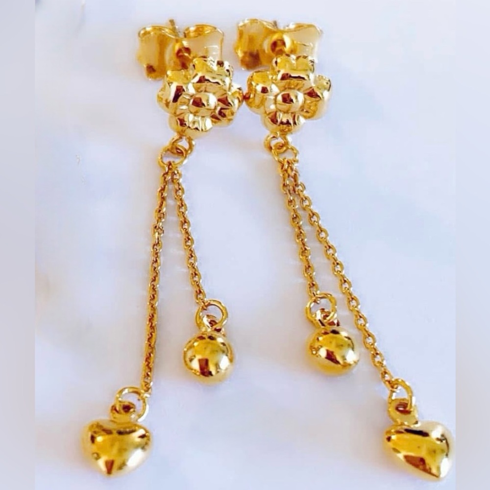 Spring Fling 18k solid gold earrings
